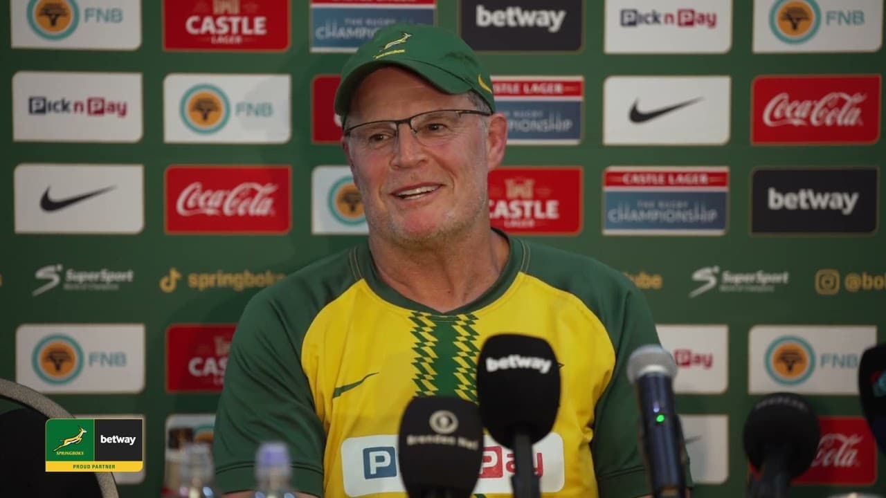 Springbok post-match media conference in Durban