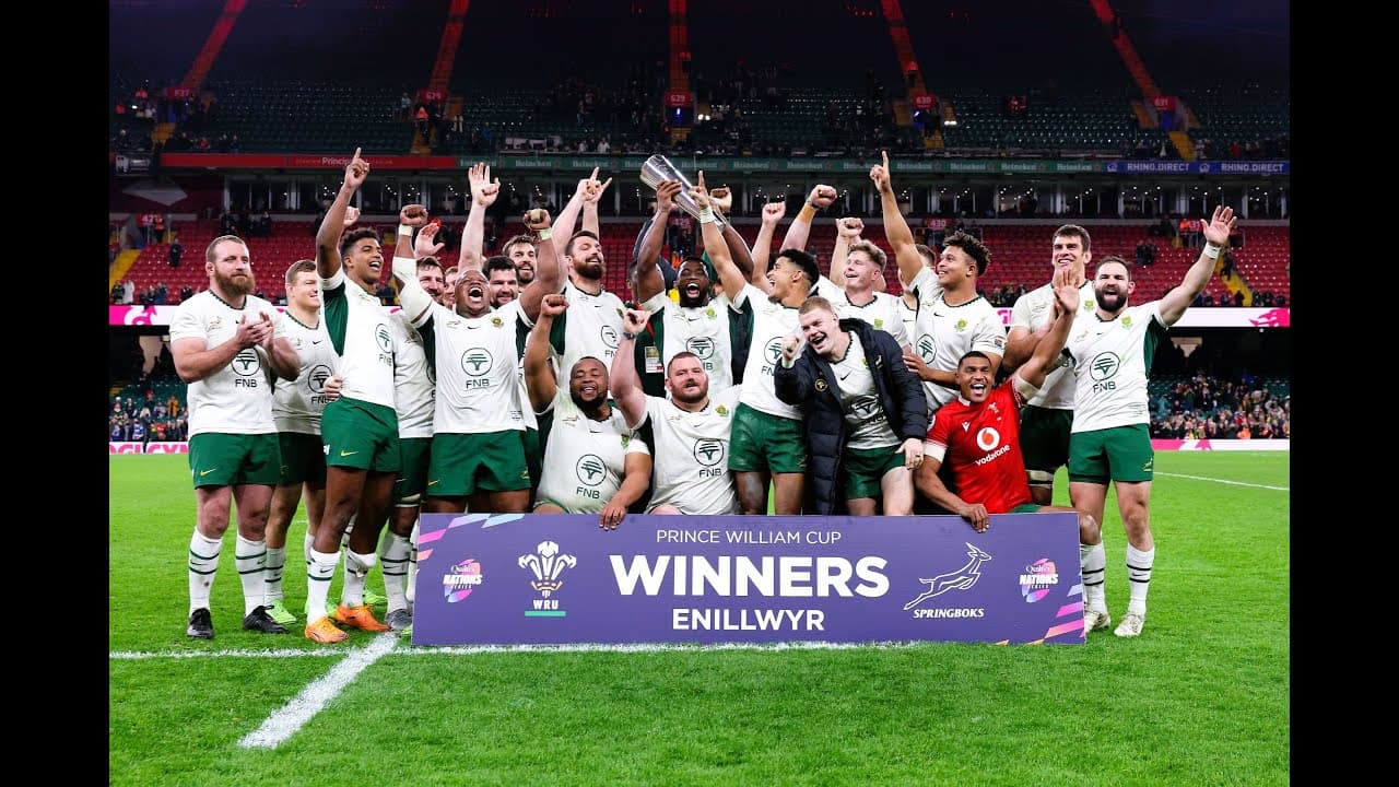 Highlights: Springboks vs Wales in Cardiff