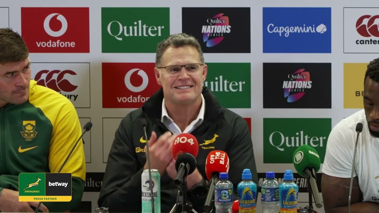 Springbok post-match media conference in Dublin