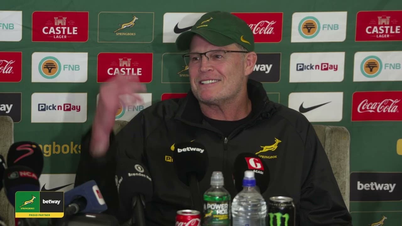 Springbok team announcement with Rassie Erasmus