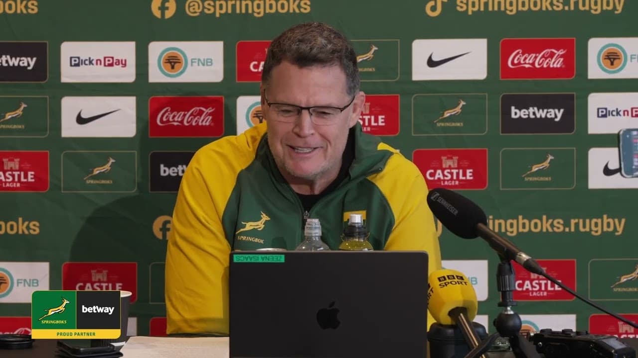 Springbok team announcement in Cardiff