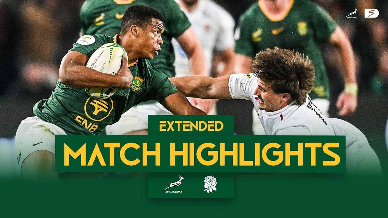 Springboks v England at Ellis Park | Extended Highlights | 4 July 2026