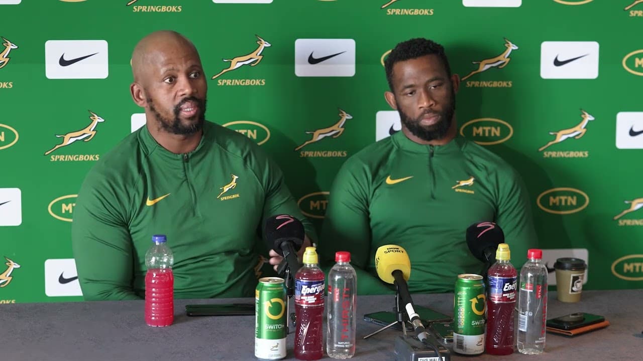 Springbok media conference: Siya Kolisi and Mzwandile Stick