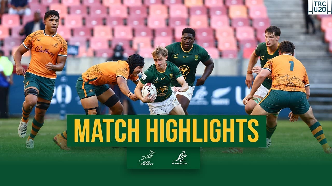 Junior Springboks vs Australia: U20 Rugby Championship | Highlights