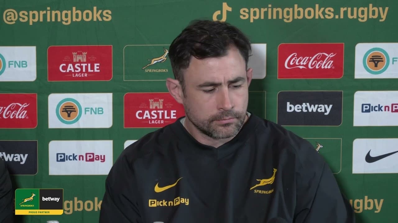  Springbok media conference with Siya Kolisi and Felix Jones