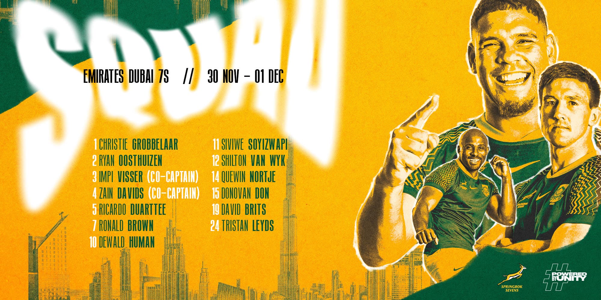 Experienced look to Blitzbok squad for Dubai opener