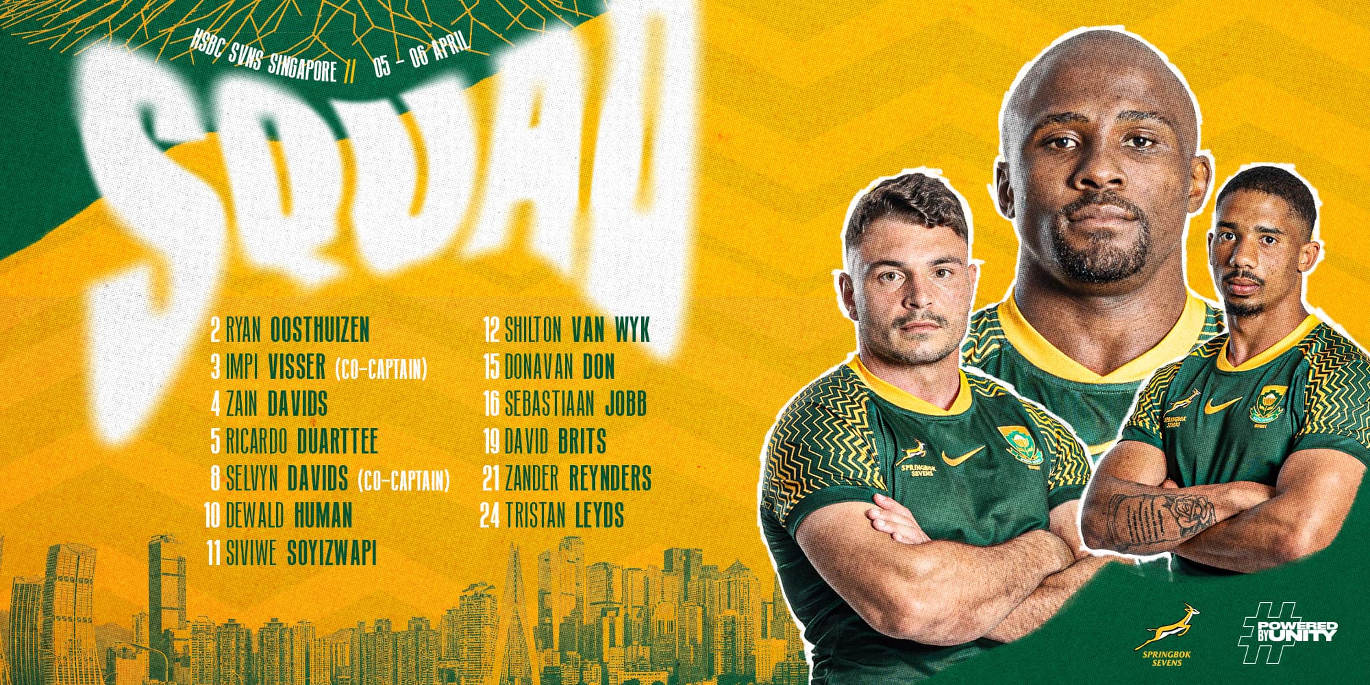 Brits and Jobb to join Blitzboks in Singapore