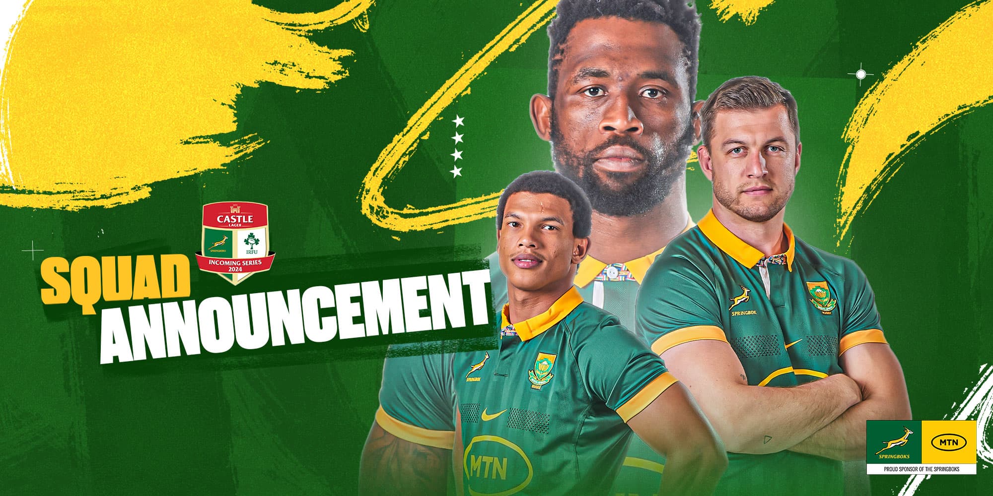 Erasmus names strong squad for Castle Lager Incoming Series 