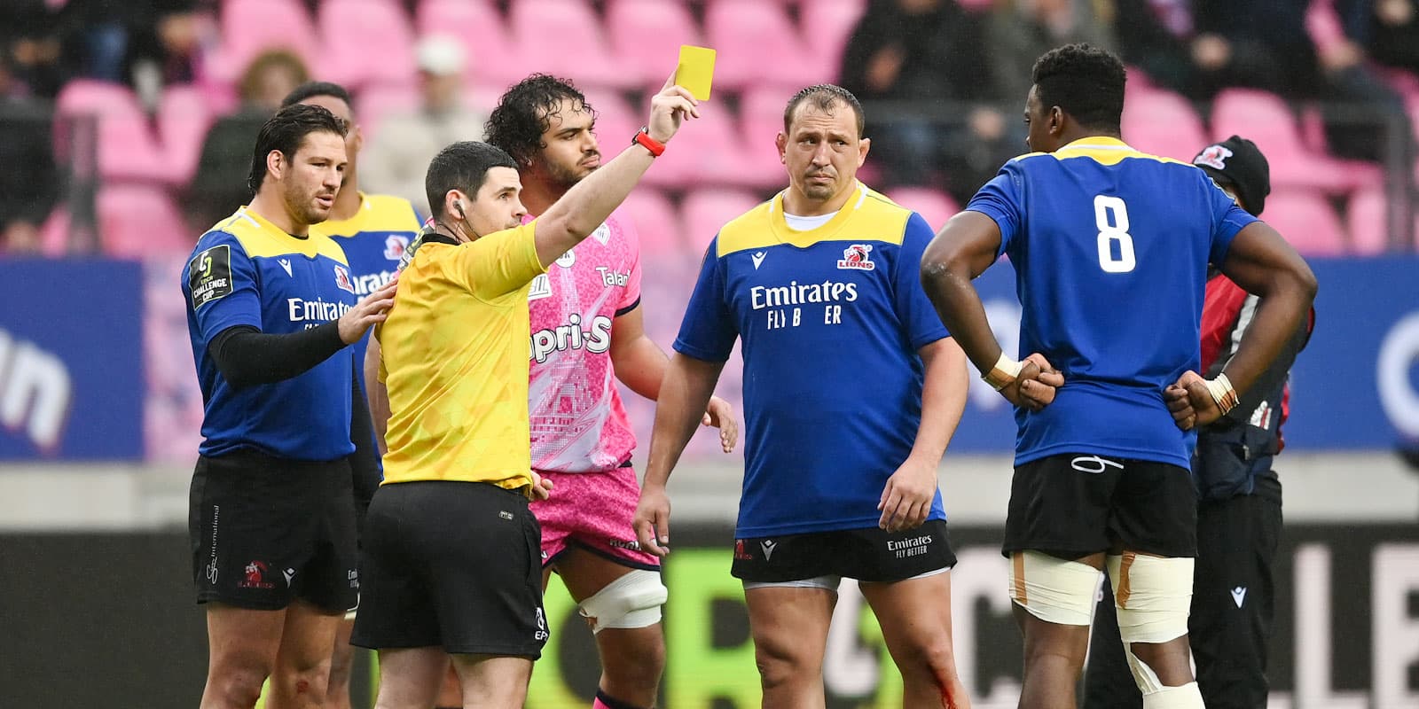 Emirates Lions see yellow in Paris reverse