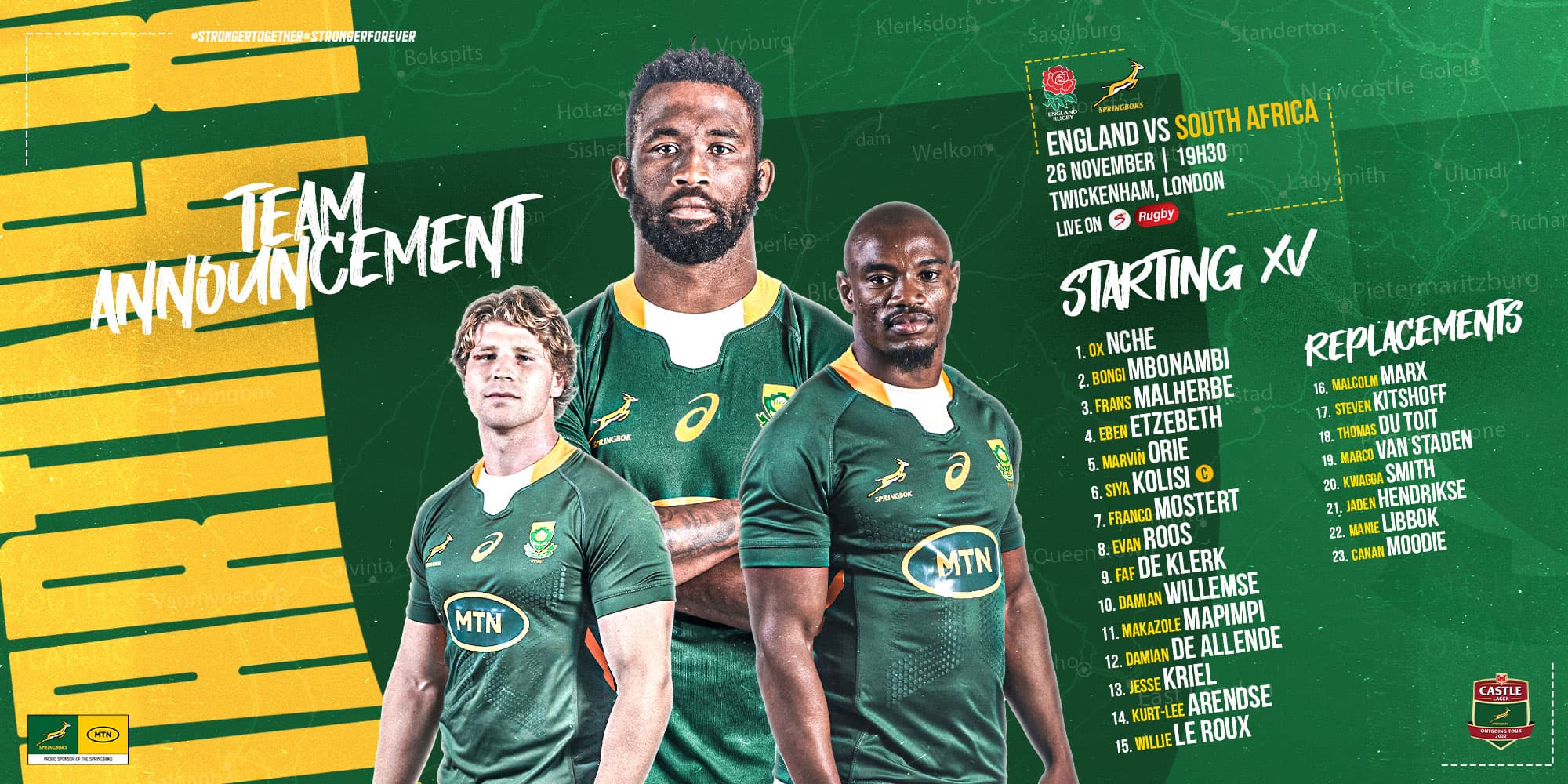 Springboks mix it up for final Test of 2022