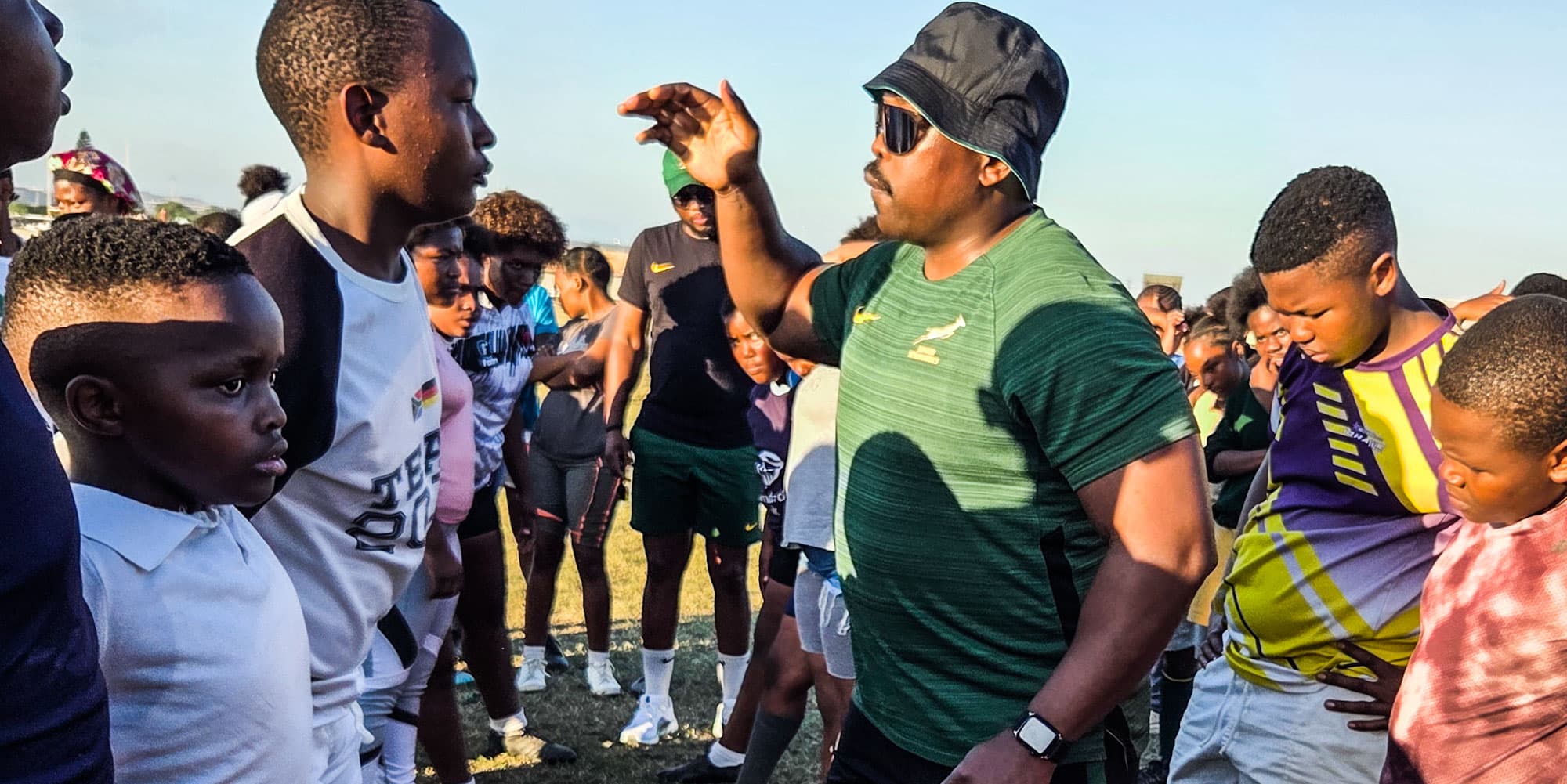 Junior Bok coaches host township coaching clinic