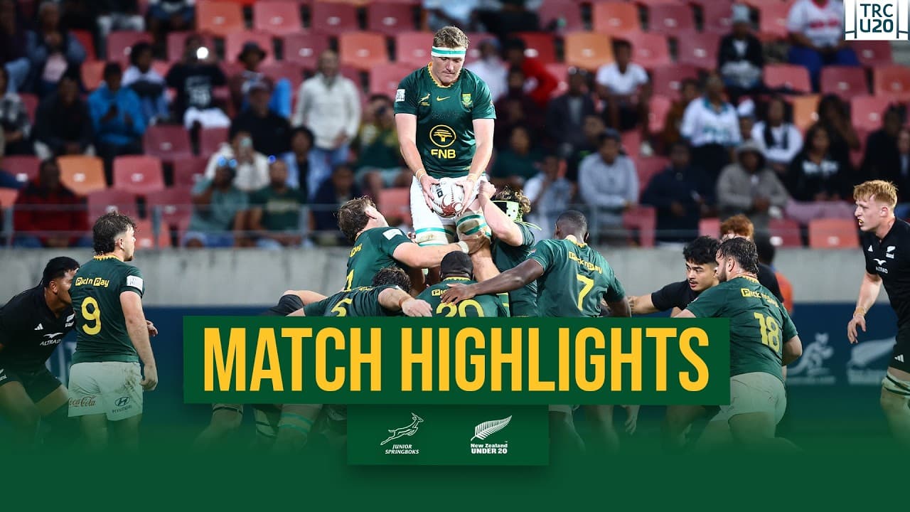 Junior Springboks vs New Zealand : U20 Rugby Championship | Highlights