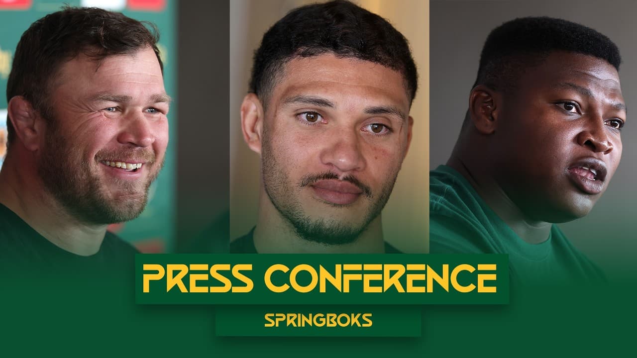 Duane Vermeulen, Edwill vd Merwe, and Ntuthuko Mchunu | Springbok Press Conference | 7 July 2026