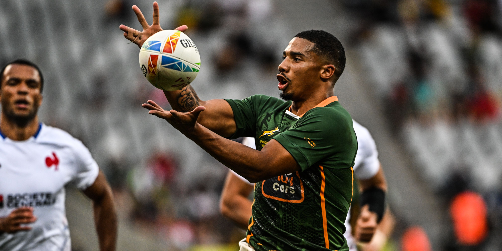 Shilton van Wyk scored twice in the pool game against France.