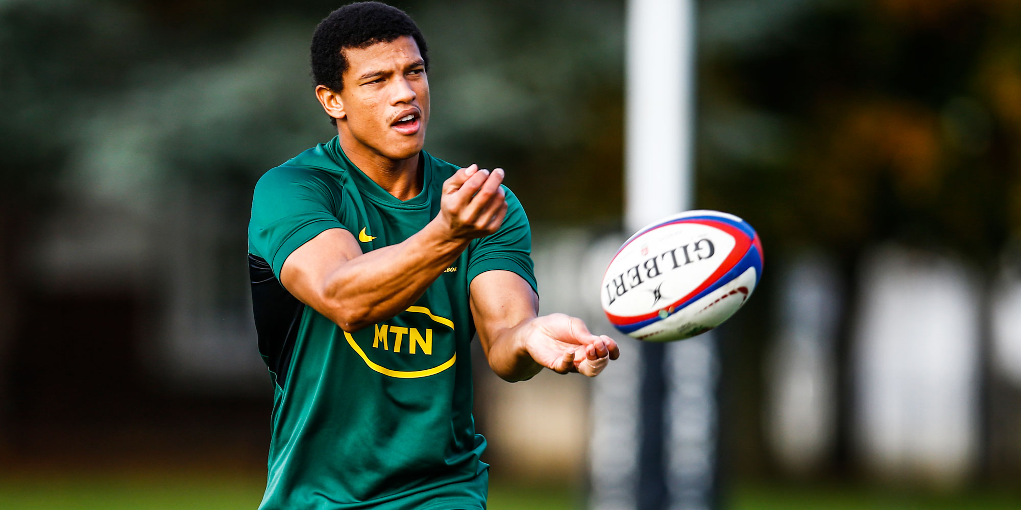 Kurt-Lee Arendse at training in London earlier this week.