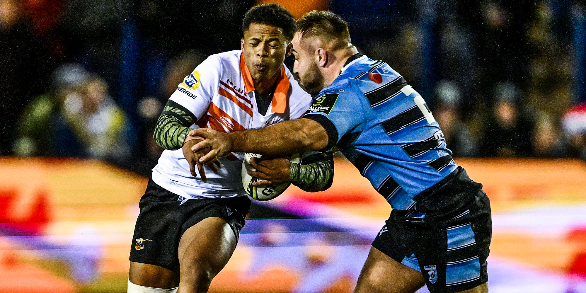 Michael Annies on the attack against Cardiff.