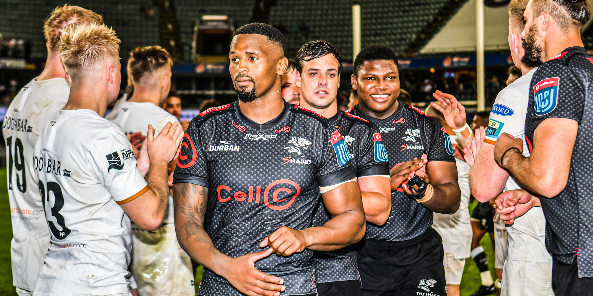 Sikhumbuzo Notshe leaves the field after the Cell C Sharks bounced back to winning ways.