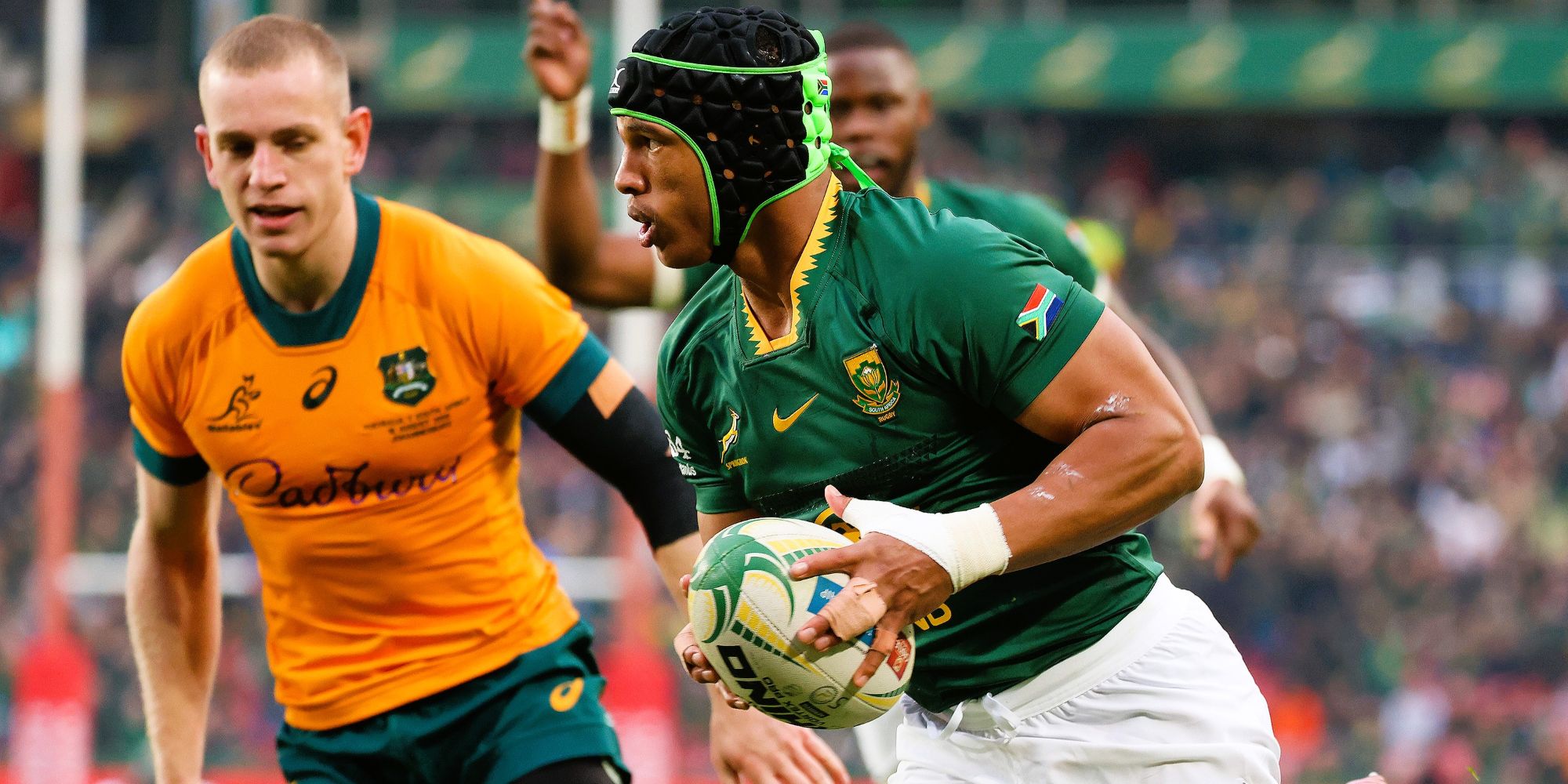 Kurt-Lee Arendse scored the first try of the Test.