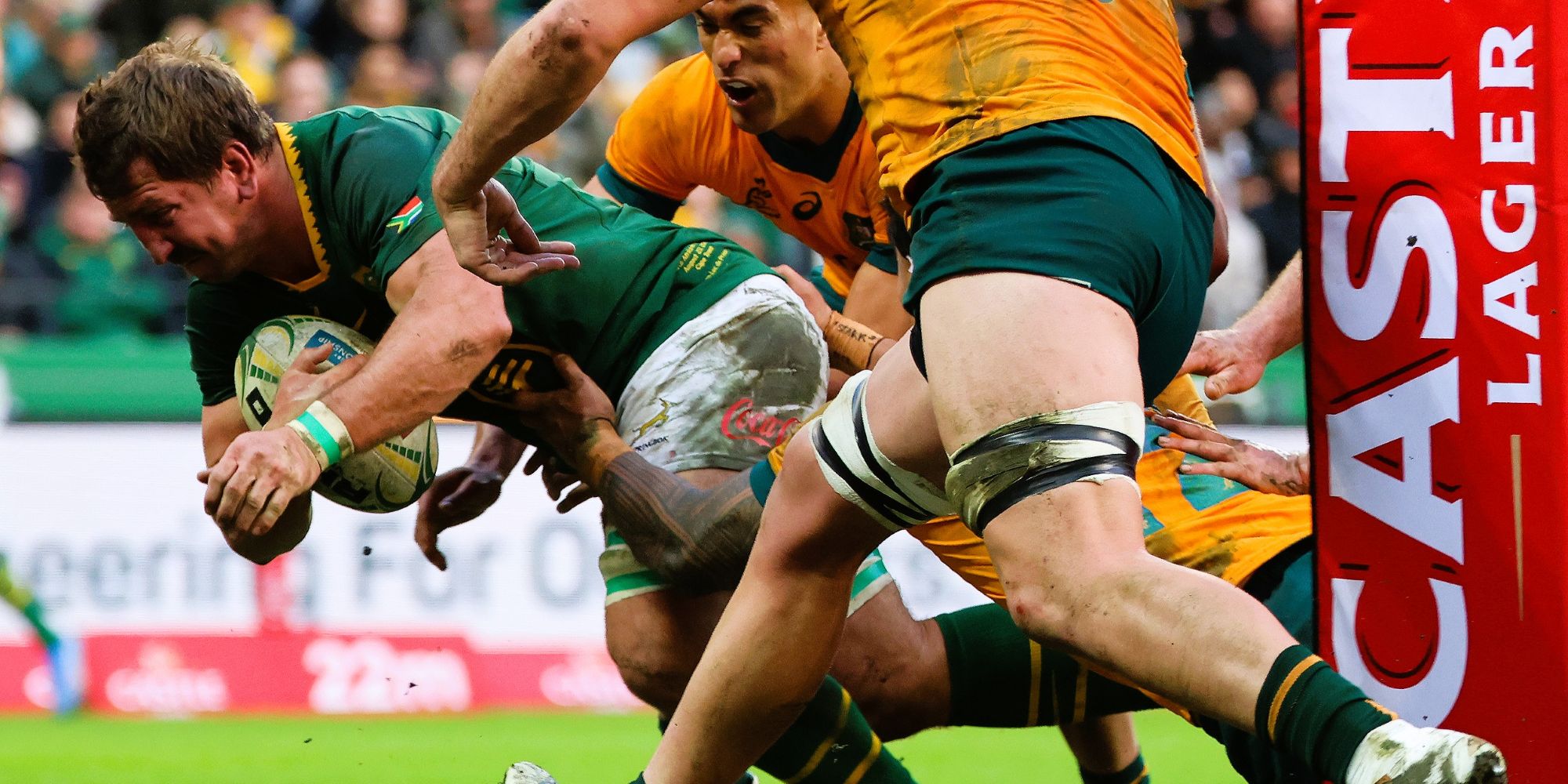 Kwagga Smith crashes over.