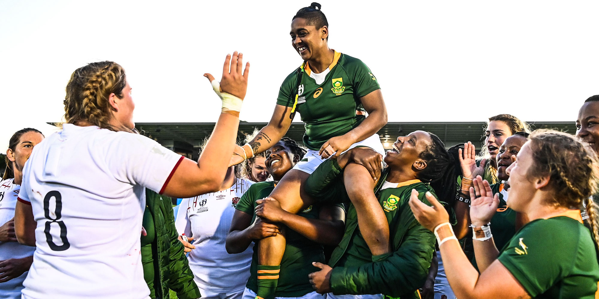 Zenay Jordaan after her last Test for the Springbok Women at the Rugby World Cup in New Zealand in 2022.