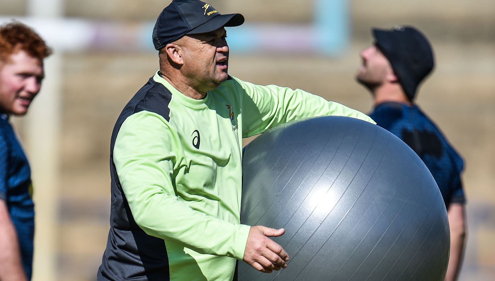 Springbok assistant coach Deon Davids at training in Bloemfontein on Monday.