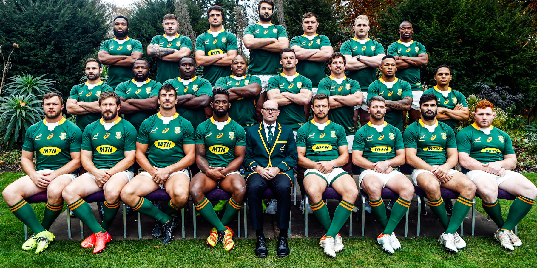 The Springbok team for tomorrow's Test against England at Twickenham.