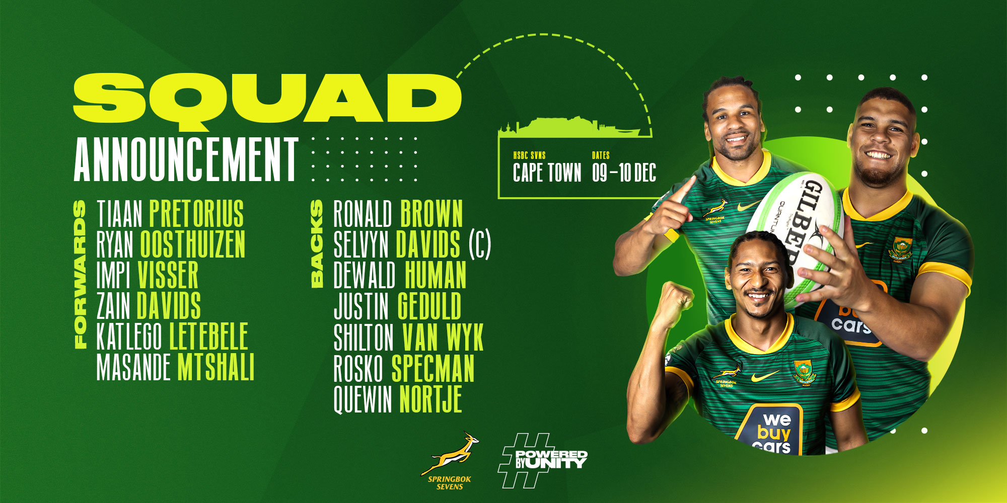 Mouthwatering 2024 Home Test Schedule Revealed SA Rugby   231207 Blitzboks Team Announcement Cape Town 