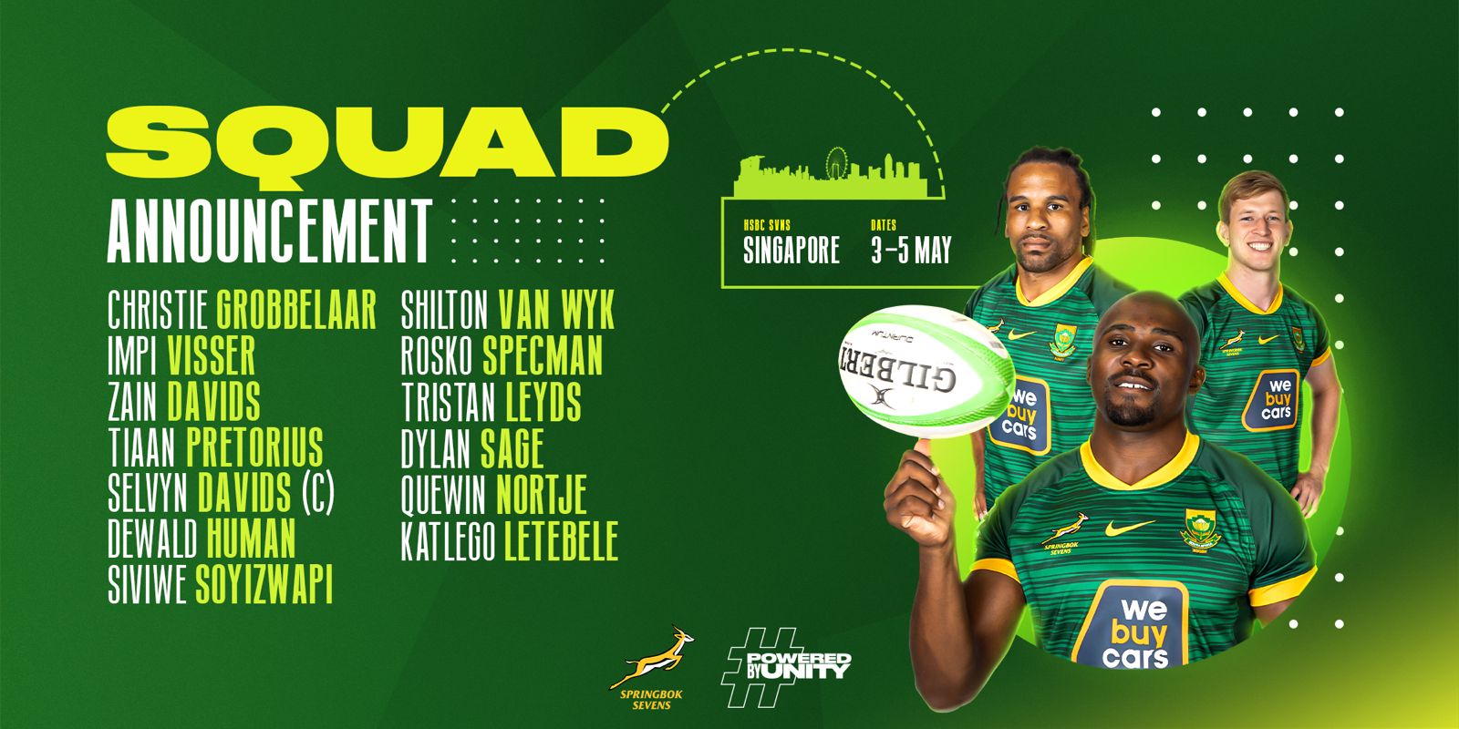 Rugby Sevens | Blitzboks Stalwarts Return For Singapore HSBC SVNS - SA ...