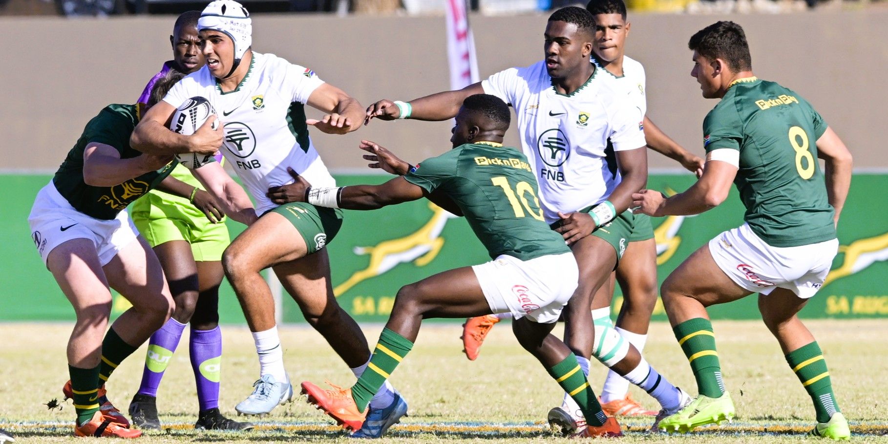 Christian Vorster on the attack for SA Schools 'A'.