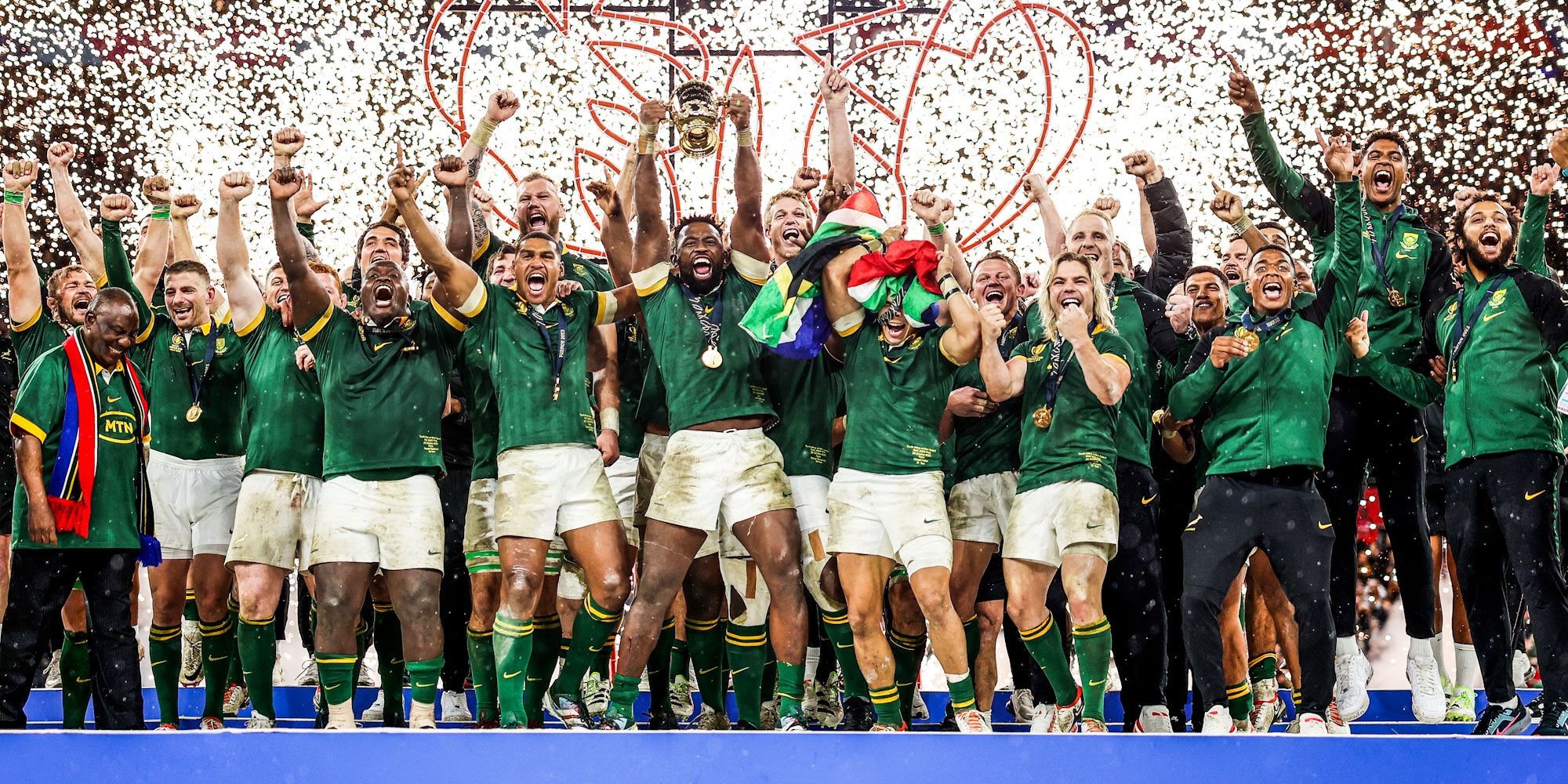 Rugby World Cup champions in 2023.