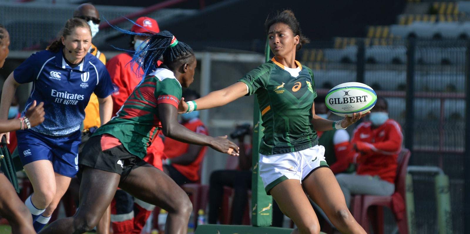 Alichia Arries on debut against Kenya in Stellenbosch in 2021.