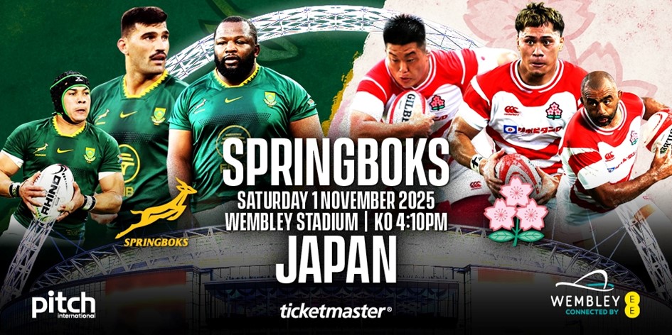 Springboks to face Japan at Wembley in November | SA Rugby