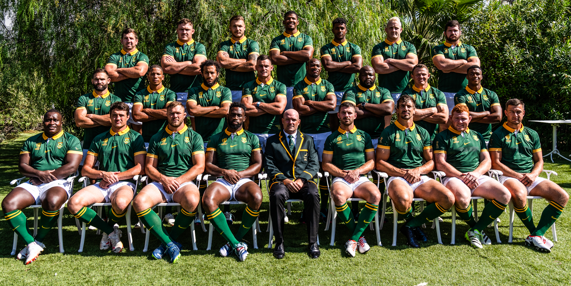 The Springbok team to face Tonga on Sunday.