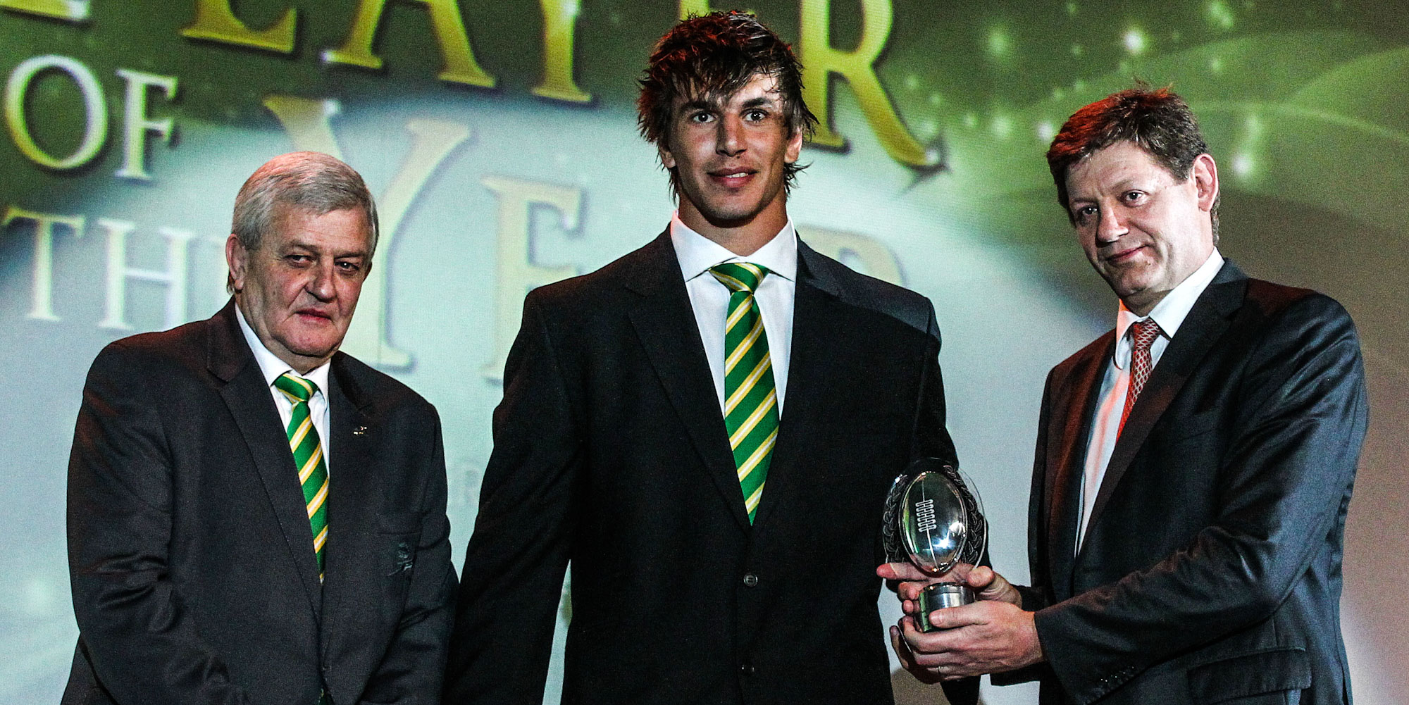 Eben Etzebeth was named SA Rugby Young Player of the Year in 2012, the year he made his Springbok debut.