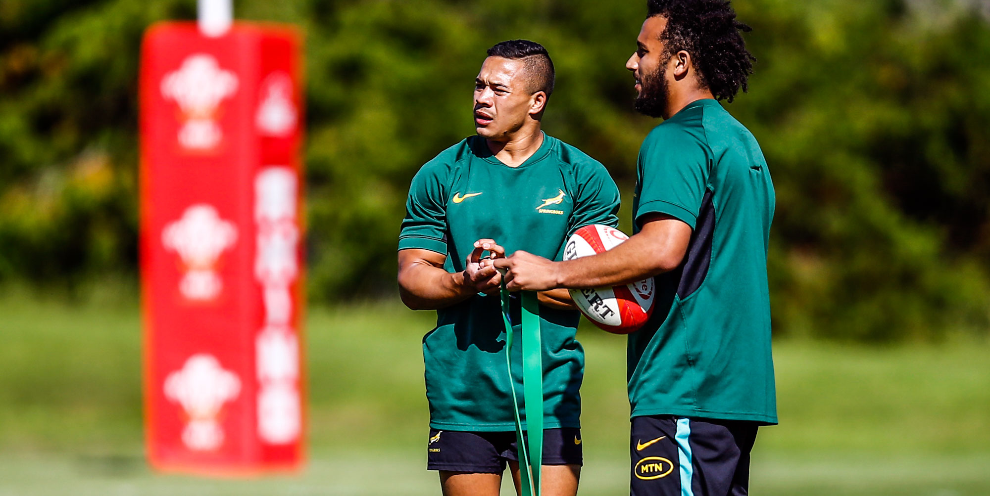 Cheslin Kolbe at training in Cardiff